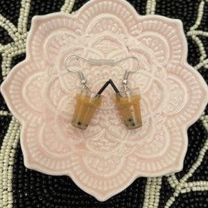 2/$20 Peach Boba Earrings